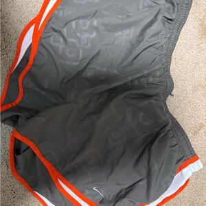 Gray and Orange Nike women’s  Athletic Shorts